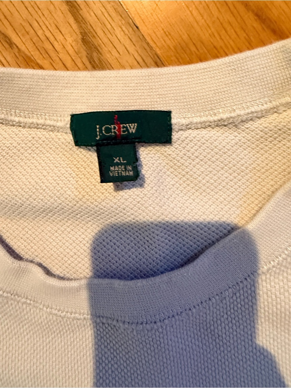 J. Crew Men's Off-White Crewneck Sweater